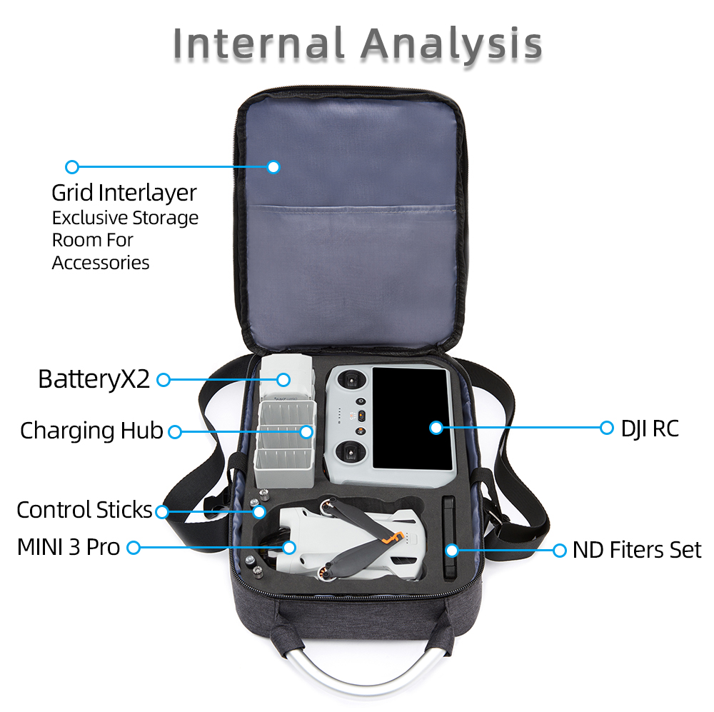 for Mini 3 Storage Box Dron Ha - Drone Battery Bag incelemesi ve fiyatı