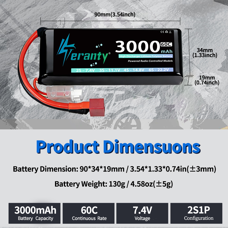 TERANTY 2S 3000mAh Lipo Batter - Drone Battery Plate incelemesi ve fiyatı