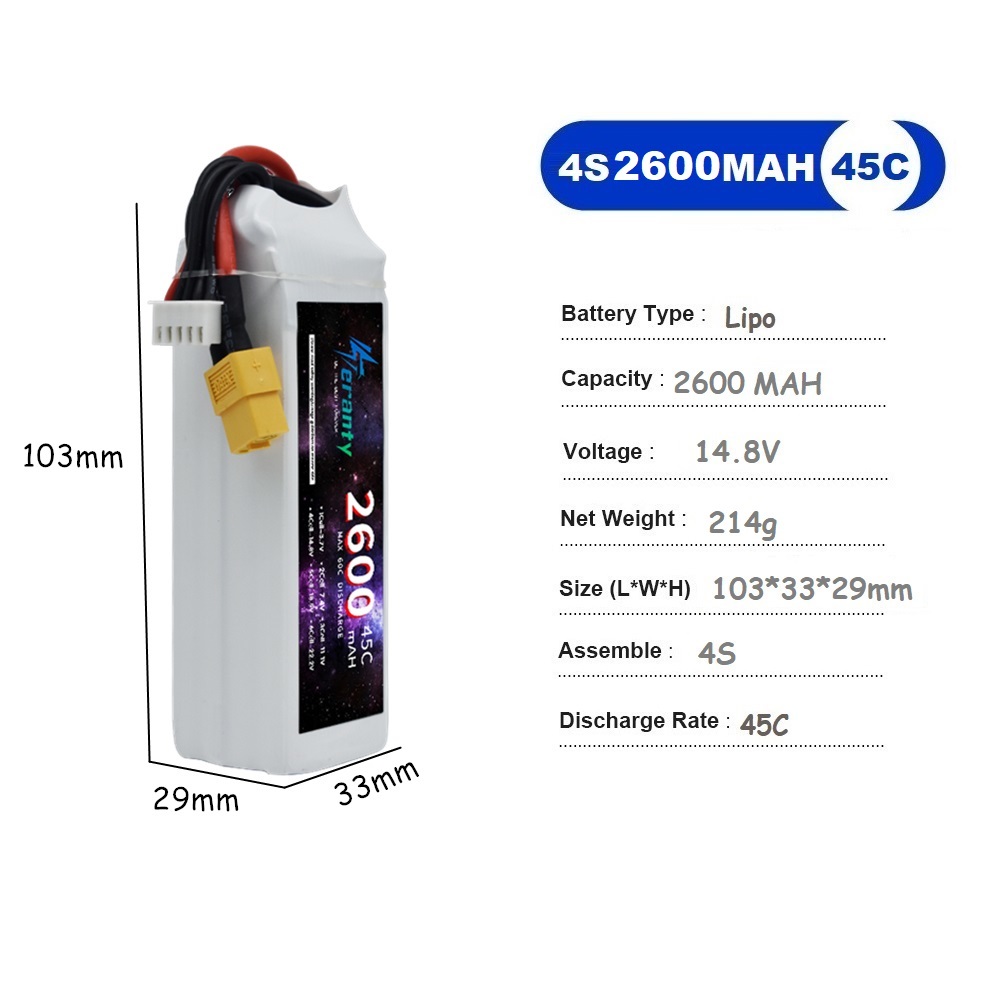 4S LiPo Battery 14.8V 1500mah  - Drone Battery 4S incelemesi ve fiyatı