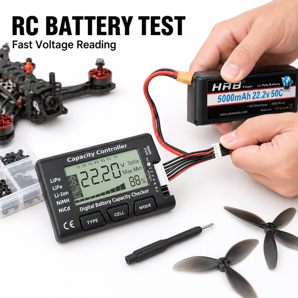 Battery Capacity Checker Digit - Drone Battery Voltage Checker incelemesi ve fiyatı