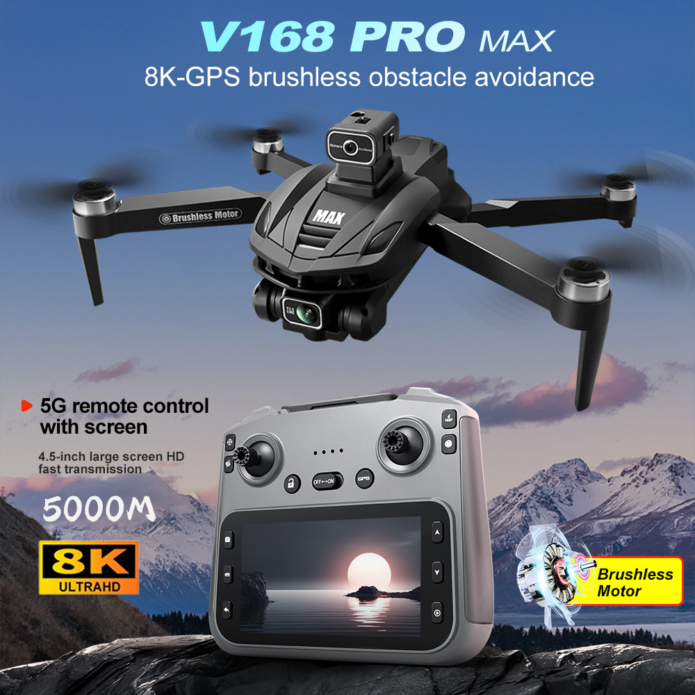 V168 PRO Max GPS Drone 8K Prof - Drone Battery Charger incelemesi ve fiyatı
