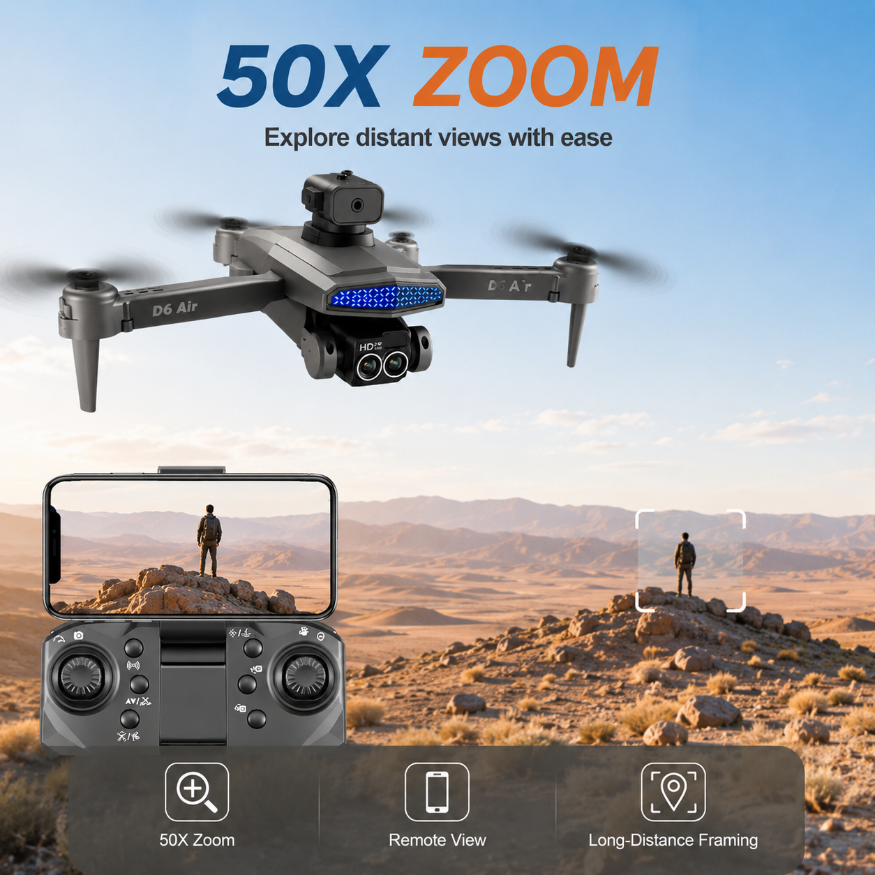 ZNLYRION D6 Air Foldable RC Dr - Drone Battery Bag incelemesi ve fiyatı