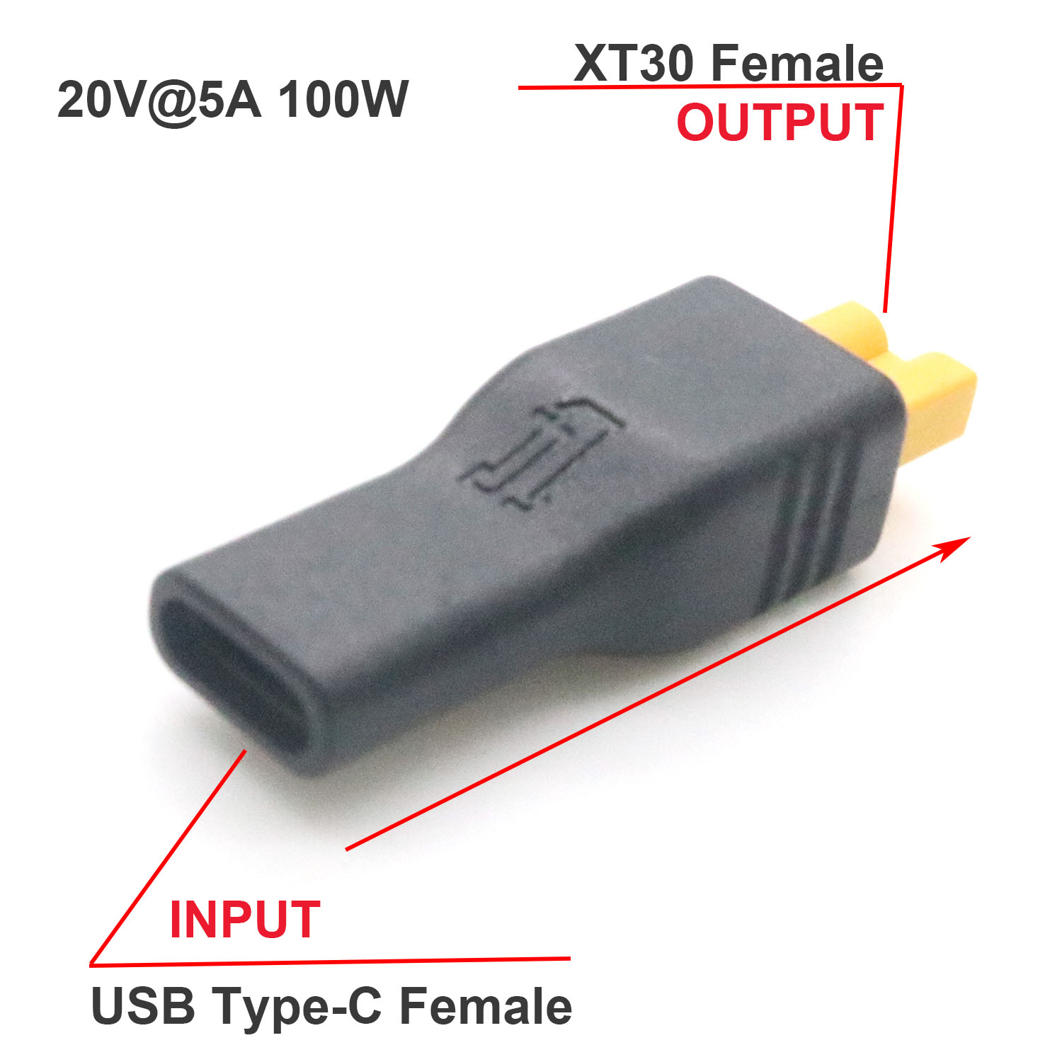 1pc USB Type C Female Input to - Drone Battery Connector incelemesi ve fiyatı