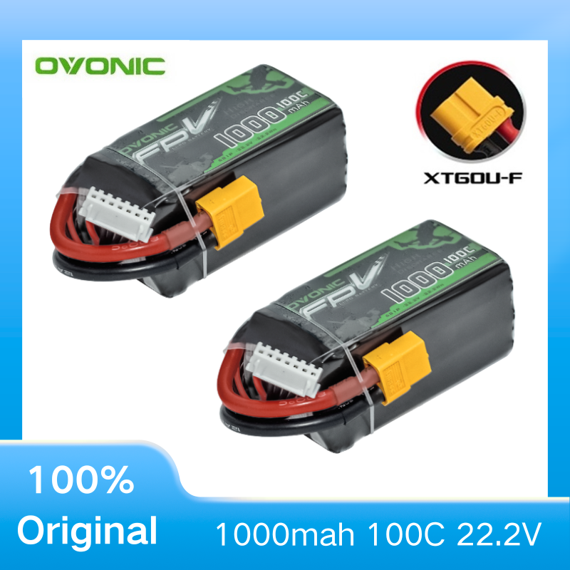 2Pcs OVONIC 1000mAh 100C 22.2V - Drone Battery Li-Ion incelemesi ve fiyatı