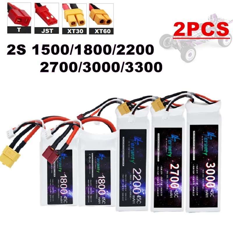 2PCS 7.4V Lipo 2S Battery 1500 - Drone Battery Lipo incelemesi ve fiyatı