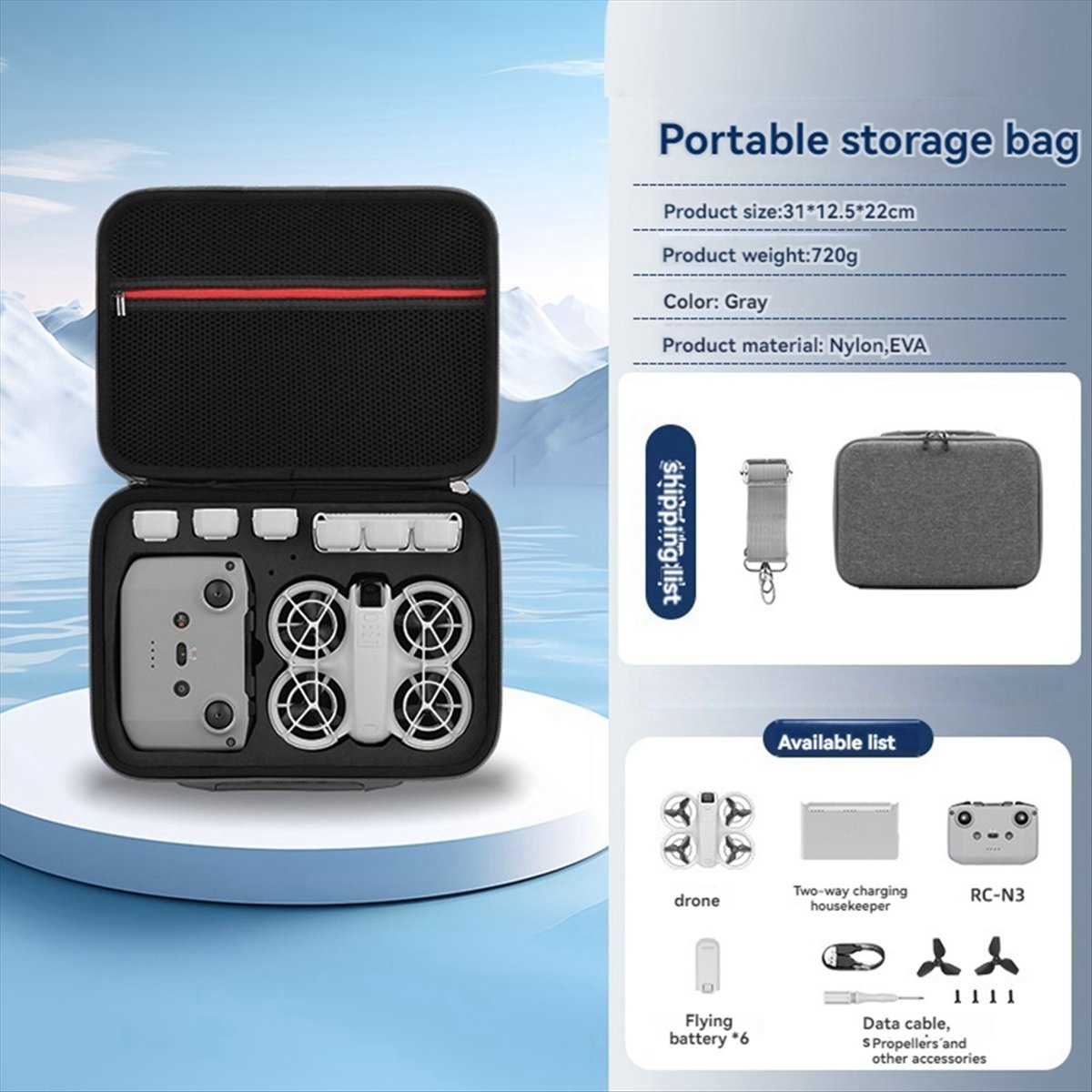 A43M Carrying Storage Bag for  - Drone Battery Strap incelemesi ve fiyatı
