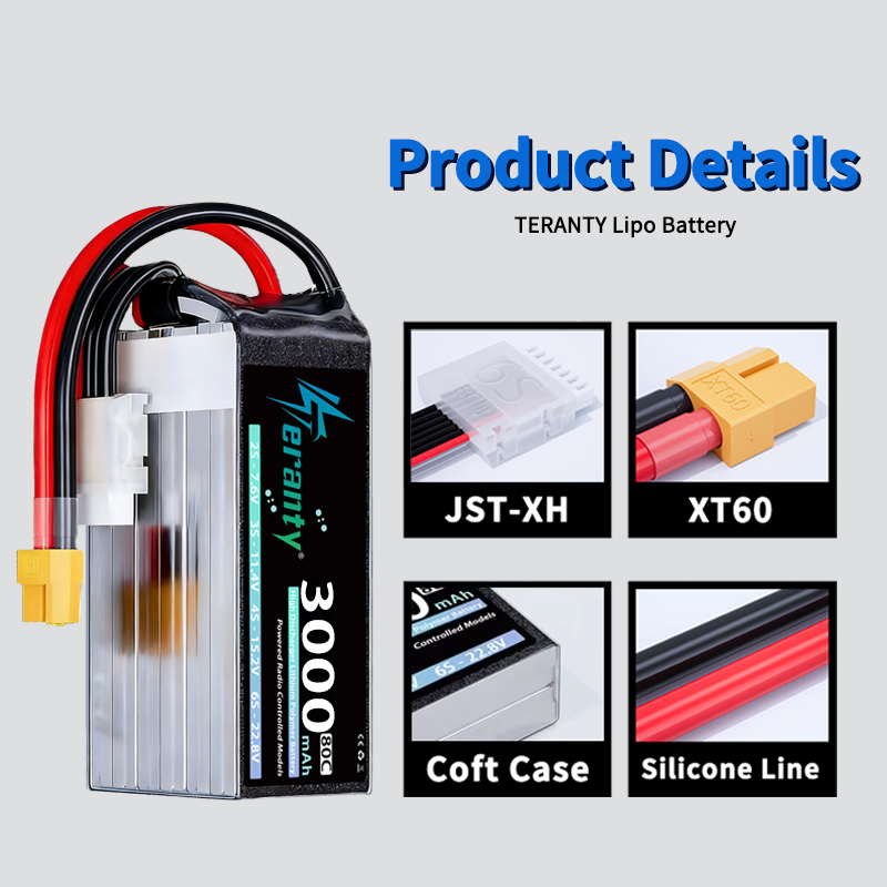 TERANTY 6S 22.8V 3000mAh 80C/1 - Drone Battery 4S incelemesi ve fiyatı