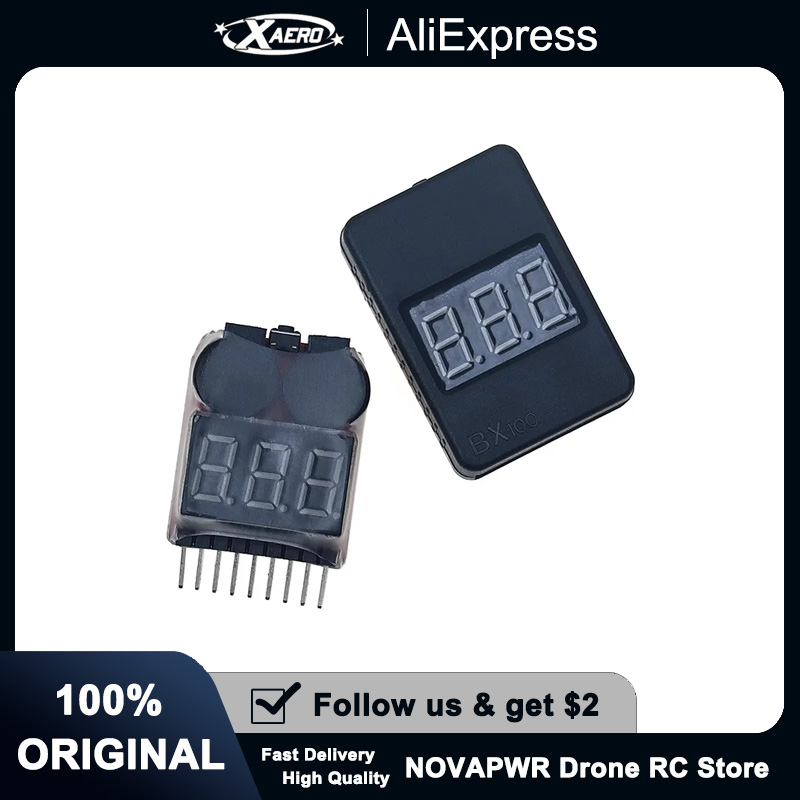 1-8S Battery Voltage Tester Al - Drone Battery Alarm incelemesi ve fiyatı