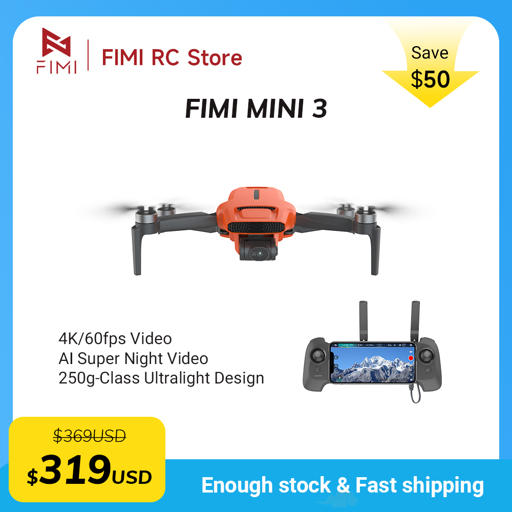 FIMI MINI 3 Camere drone 4K 60 - Drone Battery Smart incelemesi ve fiyatı