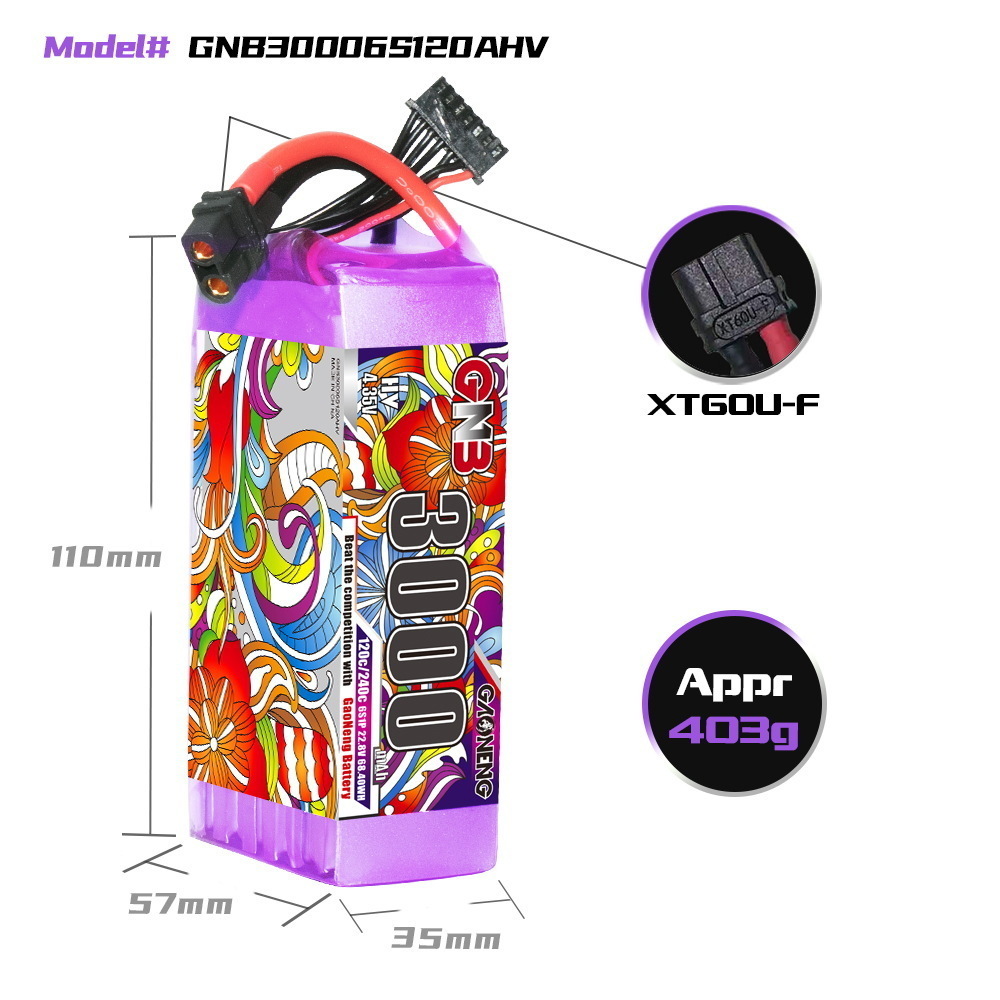 GNB Lipo Battery 6S 22.8V 3000 - Drone Battery Plate incelemesi ve fiyatı