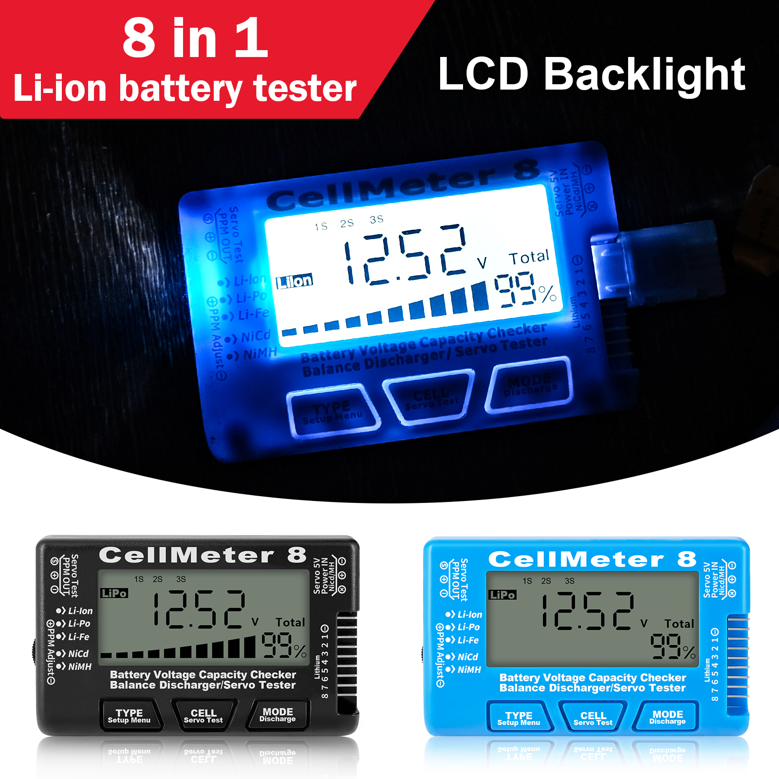 Rc Cellmeter-8 Digital Battery - Drone Battery Voltage Checker incelemesi ve fiyatı